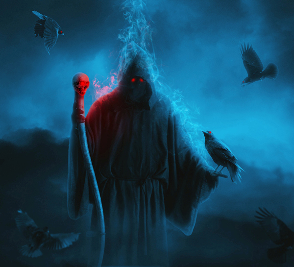 Create a Dark Grim Reaper Scene for Halloween in Photoshop