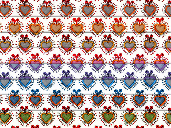 Quirky Seamless Hearts Patterns