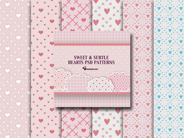 Sweet and Subtle Hearts Patterns