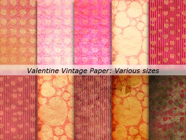 Valentine Vintage Paper