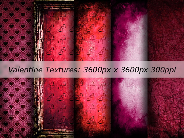 Grunge Coffeeshop Valentine Textures