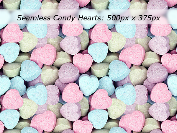 Seamless Candy Hearts