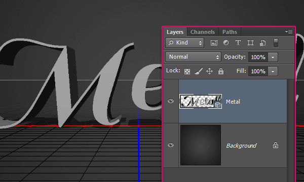 Create a Sleek Metallic 3D Text Effect in Photoshop CS6 3