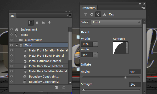 Create a Sleek Metallic 3D Text Effect in Photoshop CS6 7