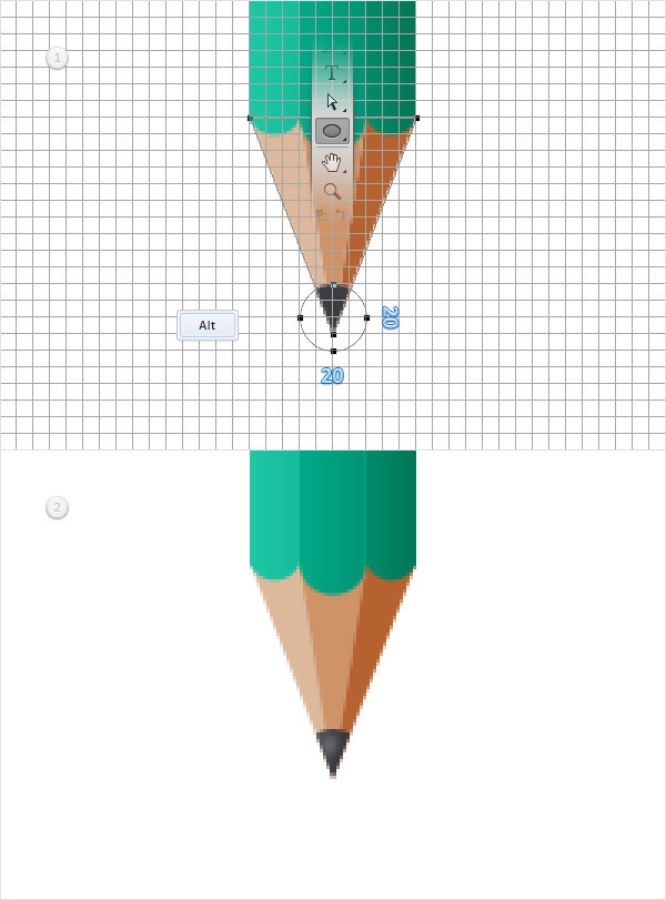 Create a Simple Pencil Icon in Adobe Photoshop 12