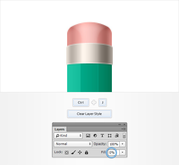 Create a Simple Pencil Icon in Adobe Photoshop 18