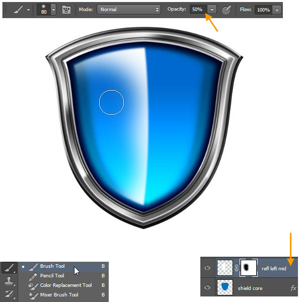 Create a Shiny Shield in Photoshop 53