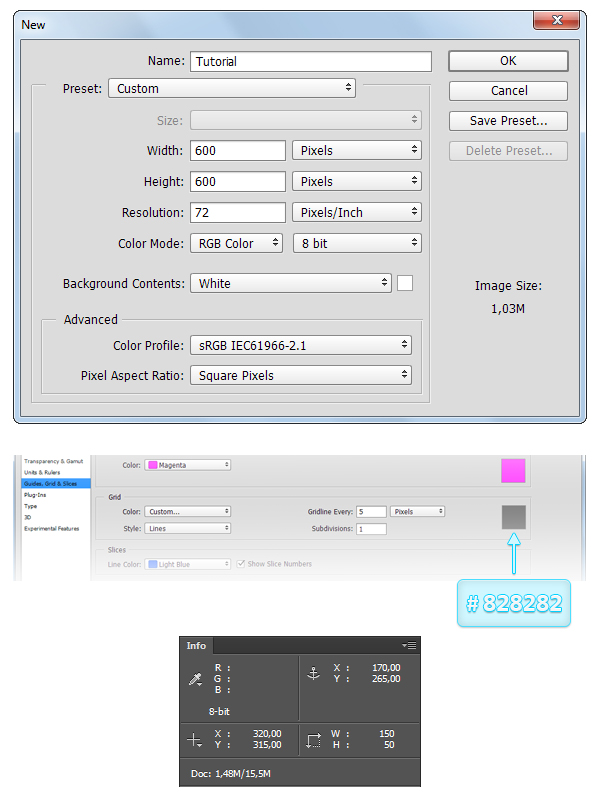How to Create a Set of Share Buttons in Adobe Photoshop 1