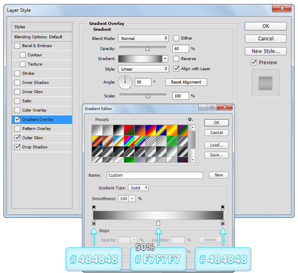 كيفية إنشاء مجموعة من أزرار المشاركة في Adobe Photoshop 10