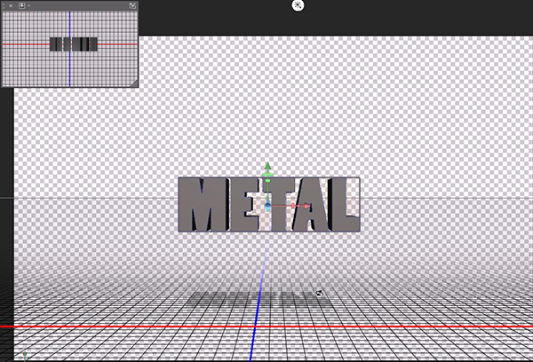 How to Create a Simple 3D Text Metal Effect in Photoshop CS6 step 4