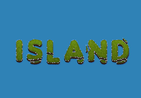 Create an Island Text Effect in Adobe Photoshop 13