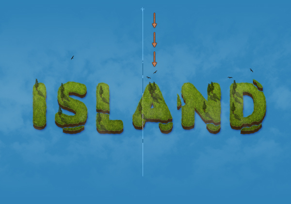 Create an Island Text Effect in Adobe Photoshop 23
