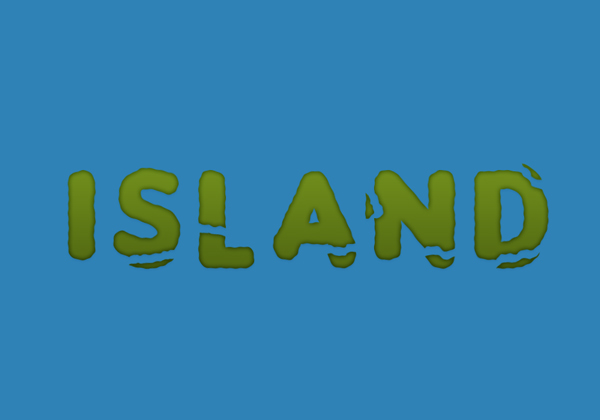 Create an Island Text Effect in Adobe Photoshop 7