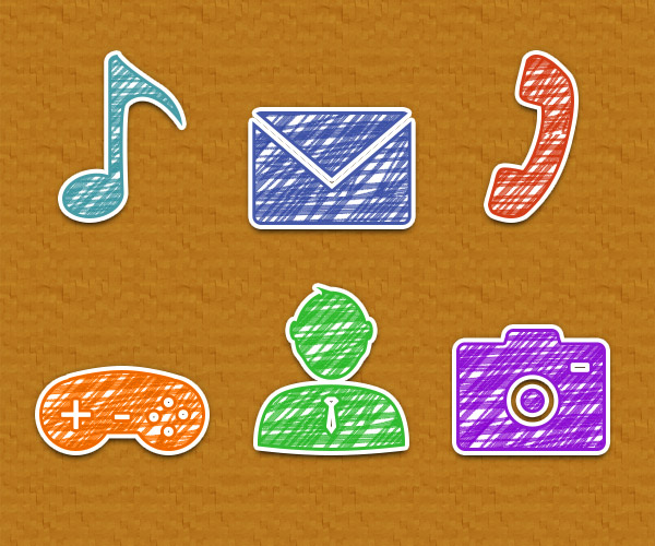 Create a Set of Hand Drawn Icons Using Only Adobe Photoshop 11
