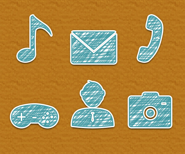 Create a Set of Hand Drawn Icons Using Only Adobe Photoshop 9