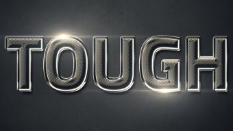 Create a Shiny Textured Chrome Text Effect in Photoshop