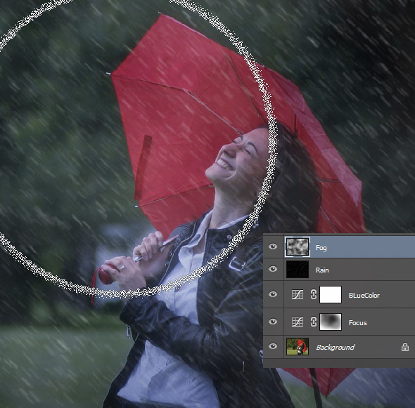 Add a Rain Effect to a Photo in Photoshop 11