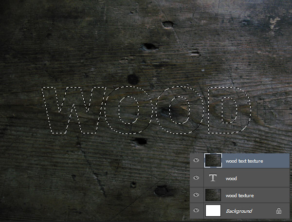 Create a Wood Text effect in Photoshop 5