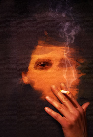 خلق تأثير الرسم التدخين 17