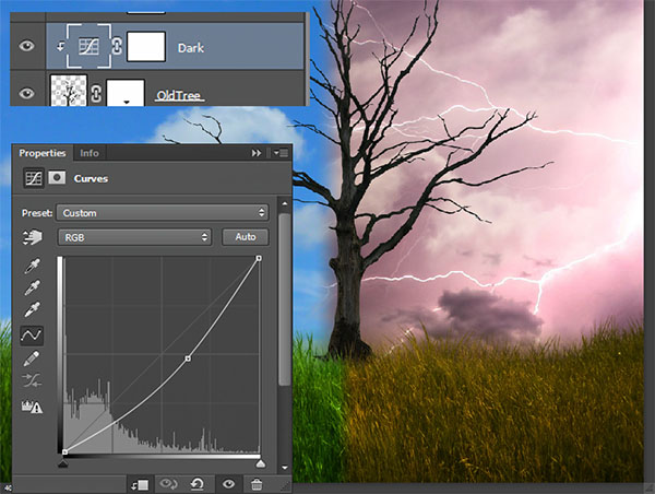 Create a dramatic tree manipulation in Adobe Photoshop 11
