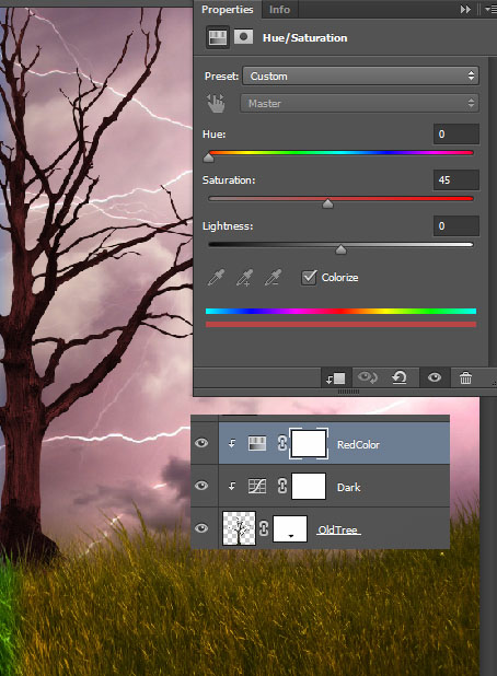 Create a dramatic tree manipulation in Adobe Photoshop 12