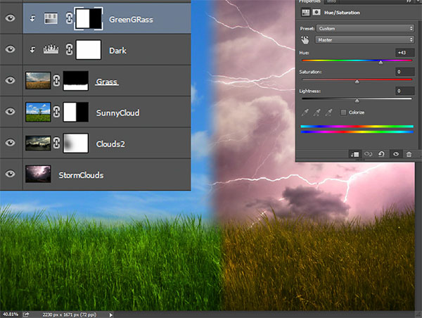 Create a dramatic tree manipulation in Adobe Photoshop 9