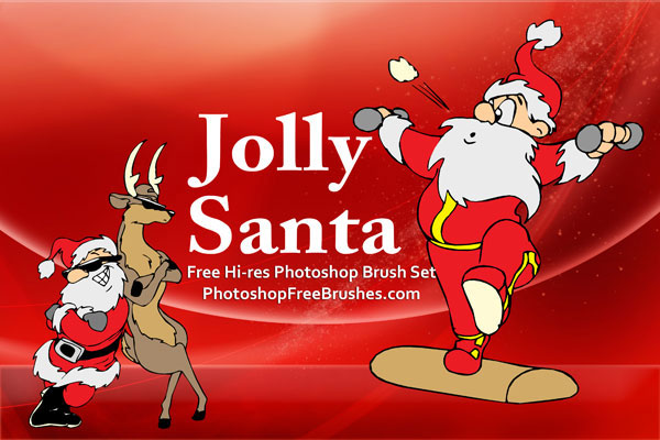 15 Santa Pictures PS Brushes