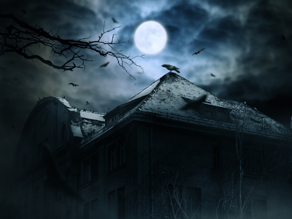 Create a Haunted House Scene with Photoshop