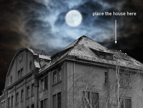 Create a Haunted House Scene with Photoshop 14