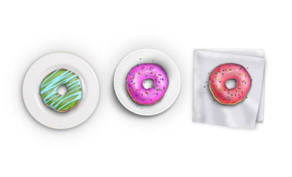 Draw Semi Realistic Donuts using Adobe Photoshop