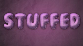 How to Create Stuffed Text Effect in Photoshop