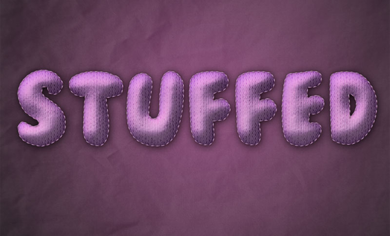 How to Create Stuffed Text Effect in Photoshop