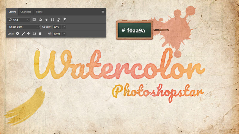 How to Create a Watercolor Text Effect in Adobe Photoshop