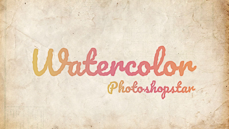 How to Create a Watercolor Text Effect in Adobe Photoshop
