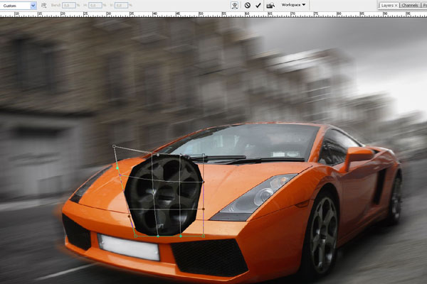 كيفية إنشاء تأثير الحركة السريعة في Photoshop 11