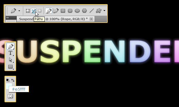 How to Create Suspended Text Effect in Adobe Photoshop 14