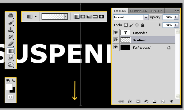 How to Create Suspended Text Effect in Adobe Photoshop 2