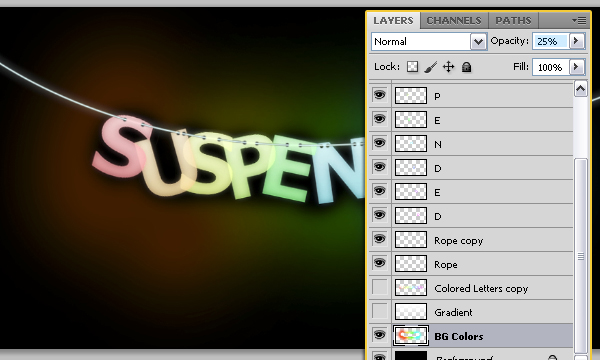 How to Create Suspended Text Effect in Adobe Photoshop 29
