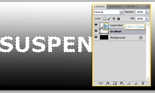 How to Create Suspended Text Effect in Adobe Photoshop 3
