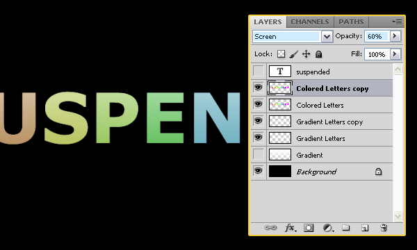 How to Create Suspended Text Effect in Adobe Photoshop 9