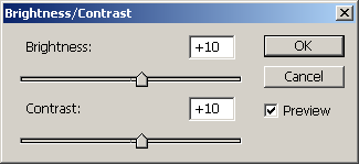 brightness contrast settings