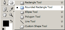 Rounded Rectangle Tool in Toolbar