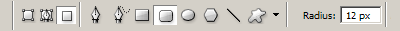 Rounded Rectangle Tool Settings